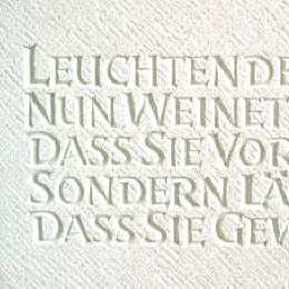 Vertiefte Schriften
